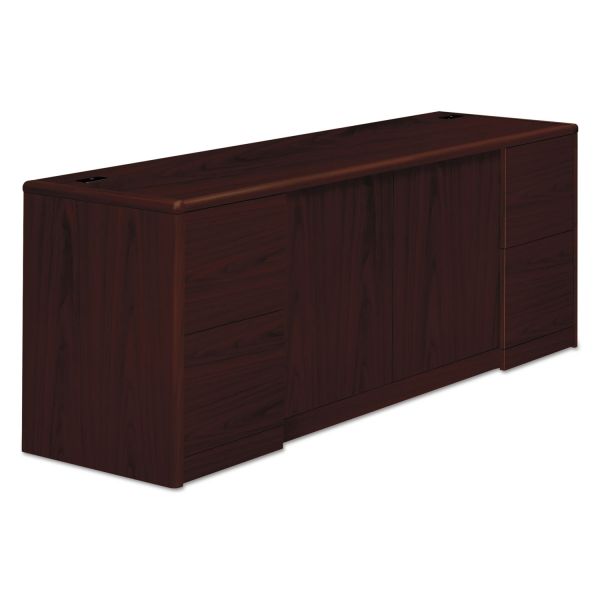HON10742NN HON 10700 Series Credenza w/Doors, 72w x 24d x 29 1/2h, Mahogany