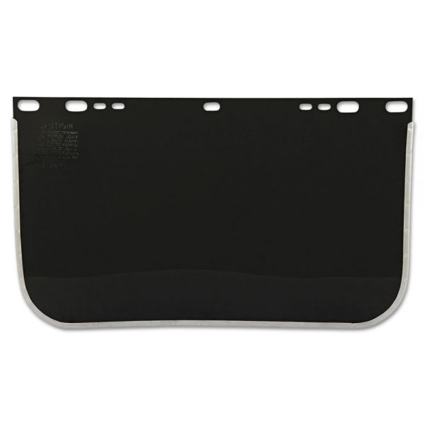 ANR34655 Anchor Brand Face Shield Visor, 15 1/2" x 9", Shade 5, Bound, Plastic/Aluminum