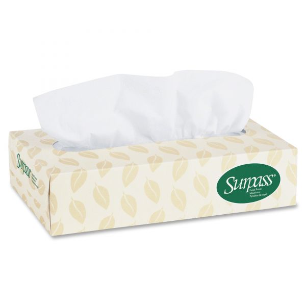 KCC21285 Surpass 100% Recycled 2-Ply Facial Tissues