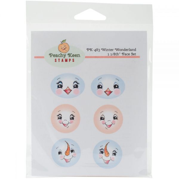 NOTM335284 Peachy Keen Stamps Clear Face Assortment 6/Pkg