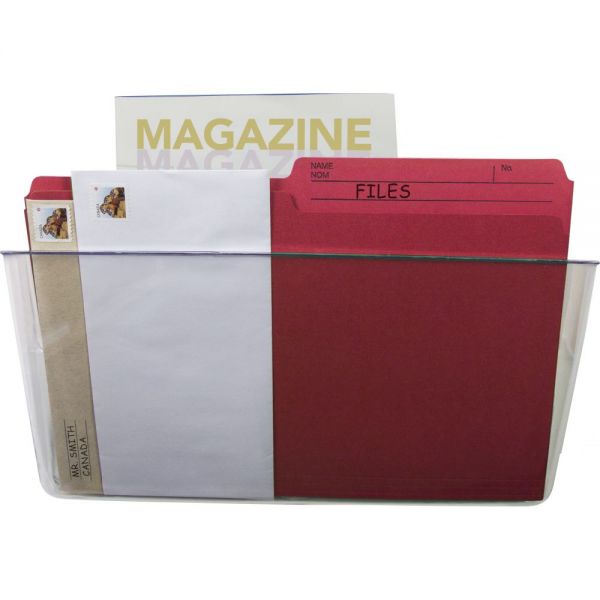 STX70322U01C Storex Unbreakable Wall File, Letter, Clear