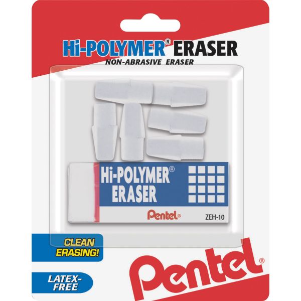 PENZEH02BP10 Pentel Hi-Polymer Eraser Caps