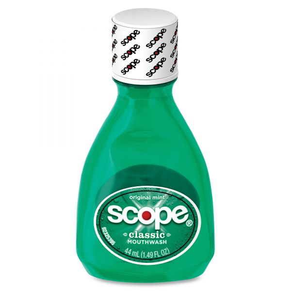 PGC05112 Scope Mouthwash, Original Mint, 1.5oz Bottle, 180/Carton