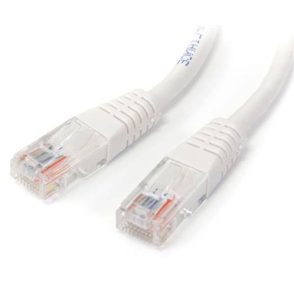 SYNX2856884 StarTech.com 15 ft White Molded Cat5e UTP Patch Cable
