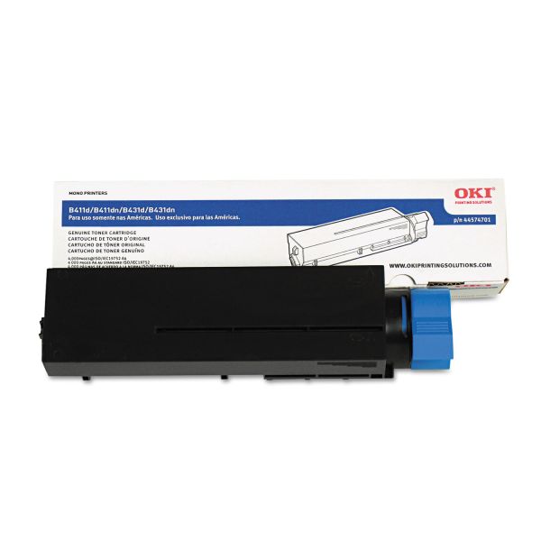 OKI44574701 Oki 44574701 Toner, 4,000 Page-Yield, Black