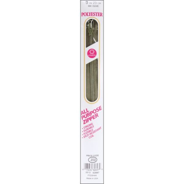 NOTM030163 All-Purpose Plastic Zipper 9"