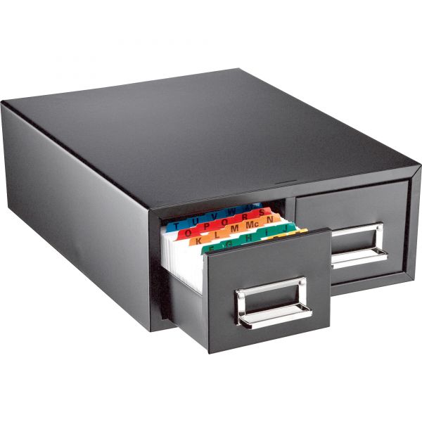 MMF263F3516DBLA SteelMaster Drawer Card Cabinet Holds 3,000 3 x 5 cards, 12 5/16" x 16" x 5 3/16"