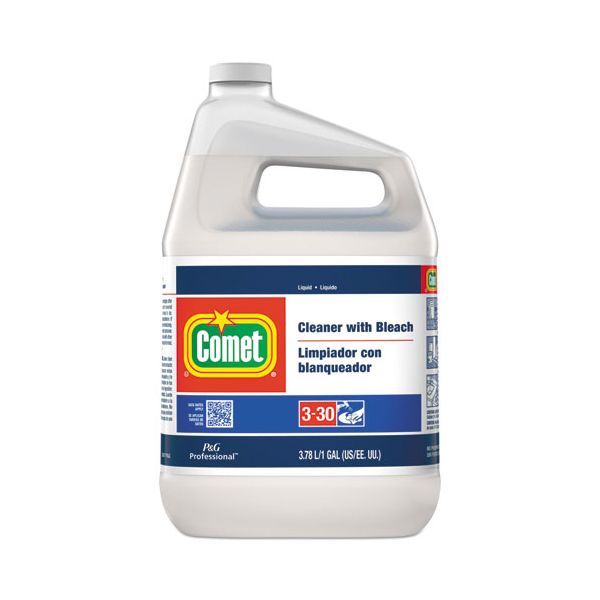 PGC02291CT Comet Cleaner with Bleach, Liquid, One Gallon Bottle, 3/Carton