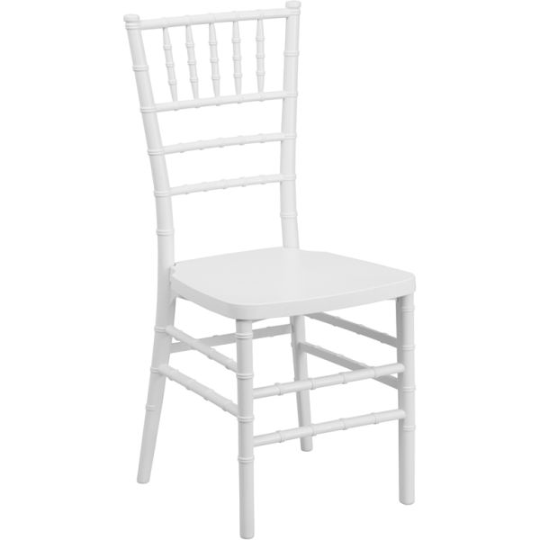 FHFLEWHITEGG Flash Furniture White Chiavari Chair