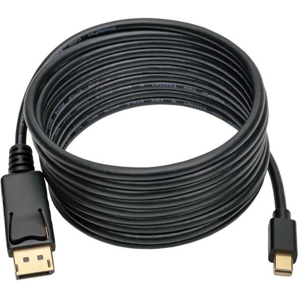 Latching Mini Displayport Tripp Lite by Eaton Mini DisplayPort to DisplayPort Adapter Cable 4K (M ...