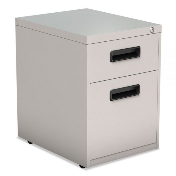 ALEPABFLG Alera Two-Drawer Metal Pedestal File, 14 7/8w x 19 1/8d x 21 3/4h, Light Gray