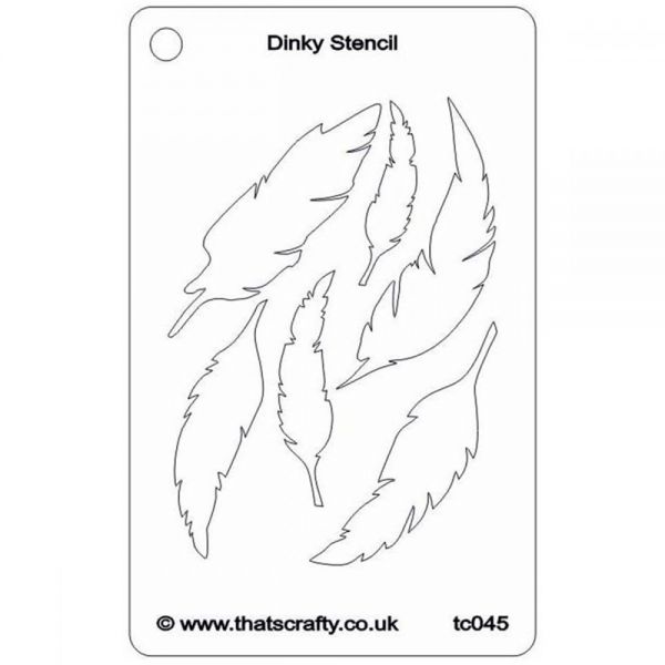 NOTM370048 That's Crafty Dinky Stencil 3"X4.75"