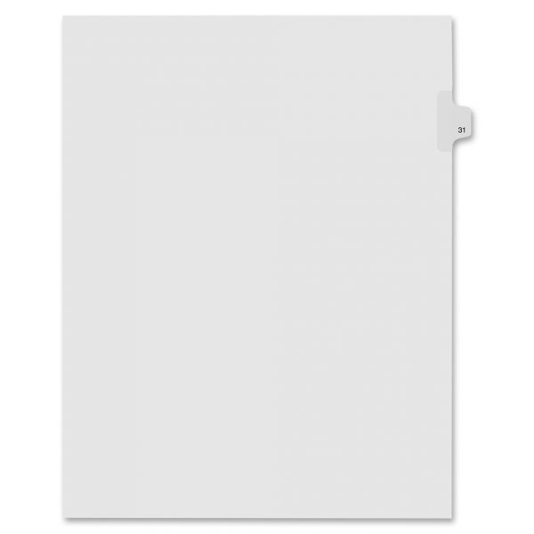 KLF91031 Kleer-Fax Numeric Laminated Tab Index Dividers