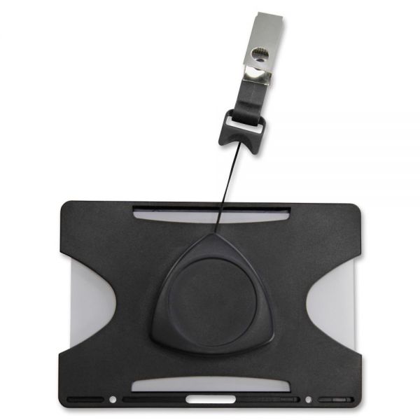 BAU68171 SICURIX Rigid Plastic Horizontal Badge Reel Card Holder