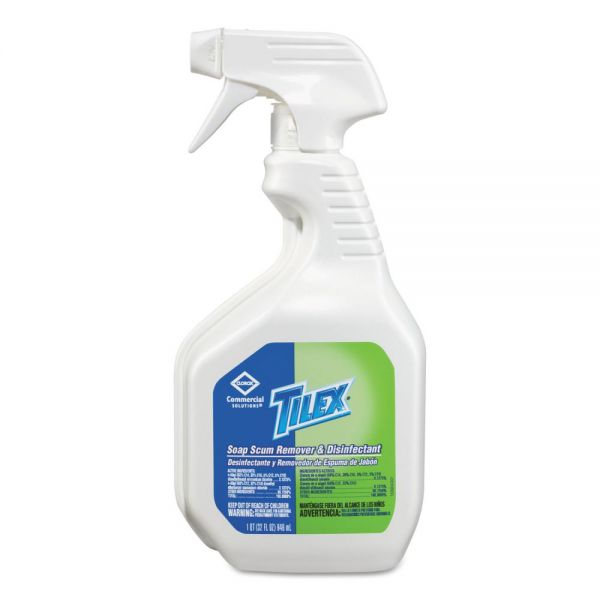 CLO35604CT Tilex Soap Scum Remover and Disinfectant, 32oz Smart Tube Spray, 9/Carton