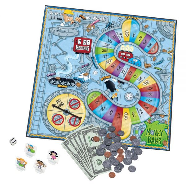 LRNLER5057 Learning Resources Money Bags Coin Value Game