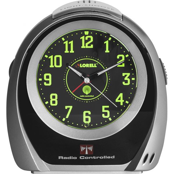 LLR60999 Lorell Atomic Set Alarm Desk Clock