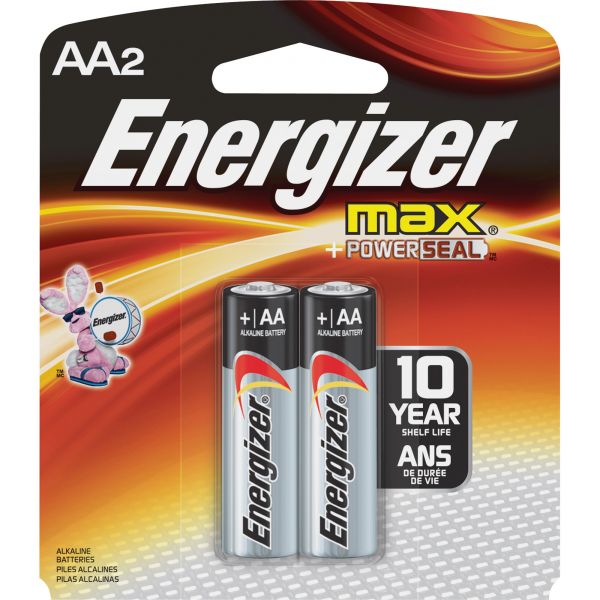 EVEE91BP2CT Energizer Max Alkaline AA Batteries