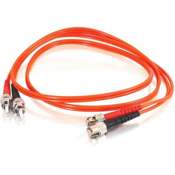 SYNX3022703 1m ST-ST 62.5/125 OM1 Duplex Multimode Fiber Optic Cable (TAA Compliant) - Orange