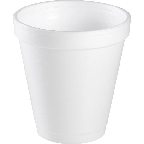 DCC10J10 Dart Foam Drink Cups, 10oz, White, 25/Bag, 40 Bags/Carton