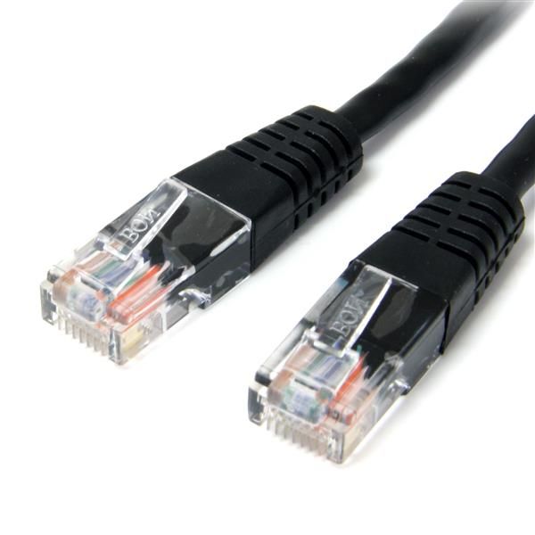 SYNX1156602 StarTech.com 50ft Black Molded Cat5e UTP Patch Cable