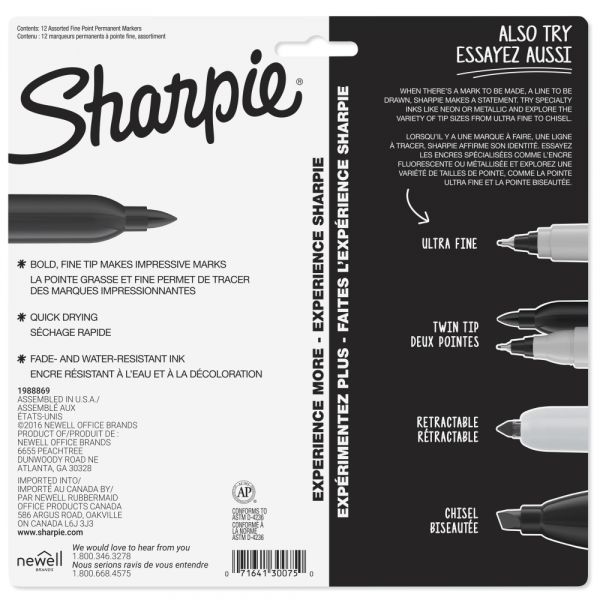 10 | 20 | 50 X Permanent Markers Pack Assorted Multi-Colour Fine Point - View #14