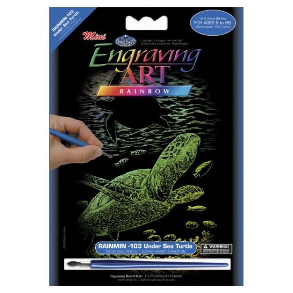 NOTM422066 Mini Rainbow Foil Engraving Art Kit