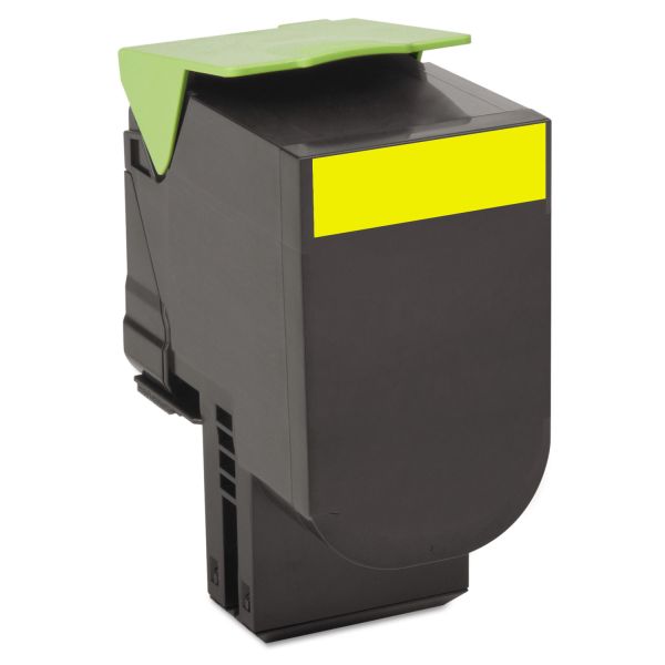 LEX80C1XY0 Lexmark 80C1XY0 Toner, 4000 Page-Yield, Yellow