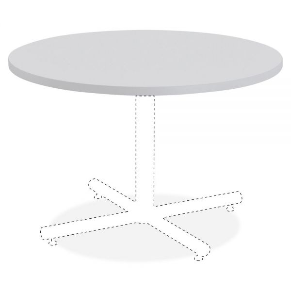 LLR62579 Lorell Round Invent Tabletop - Light Gray