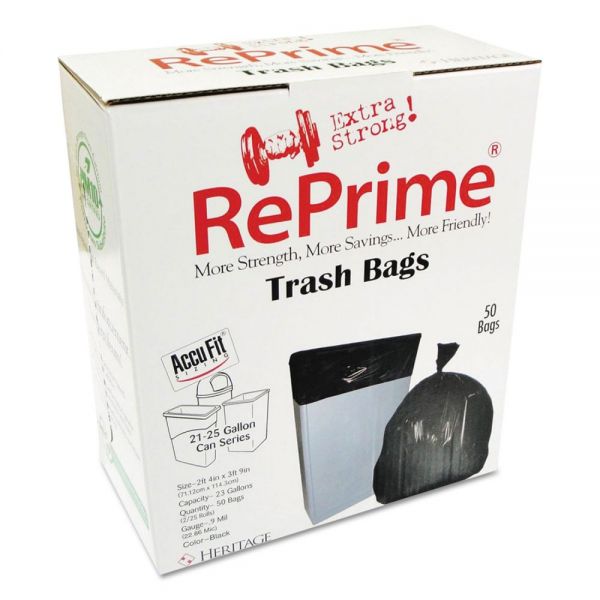 HERH5645TKRC1CT AccuFit Can Liners, Prime Resin, 45 x 28, 23 gal, 0.9 mil, 300/Carton