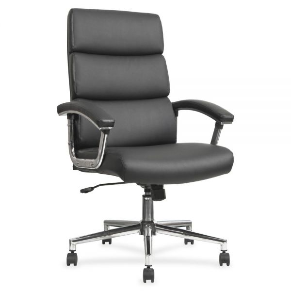 LLR20018 Lorell High-Back Leather Office Chair