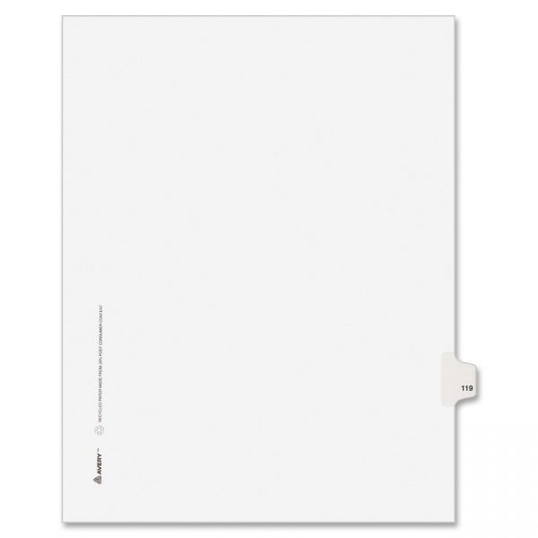 AVE01119 Avery Individually Numbered Legal Index Dividers