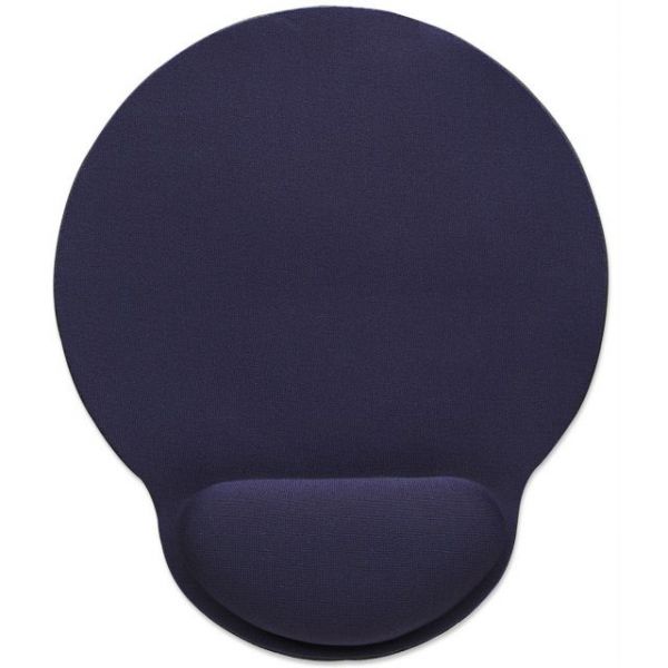 SYNX3744506 Manhattan Wrist-Rest Gel Mouse Pad, Blue