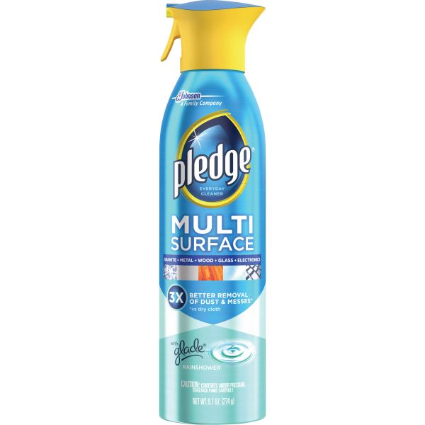 SJN652995 Pledge Multi-Surface Everyday Aerosol, Rainshower, 9.7oz
