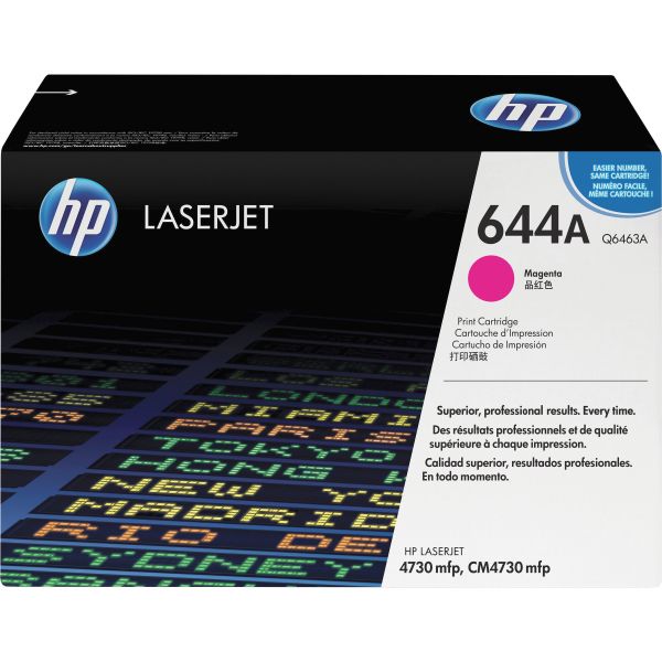 HEWQ6463A HP 644A, (Q6463A) Magenta Original LaserJet Toner Cartridge