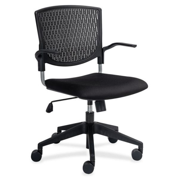 LLR25952 Lorell Plastic Back Task Chair