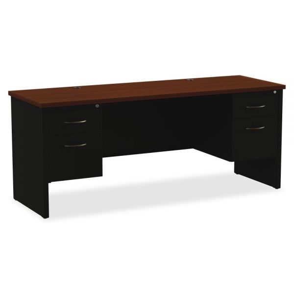 LLR79157 Lorell Double Pedestal Computer Desk