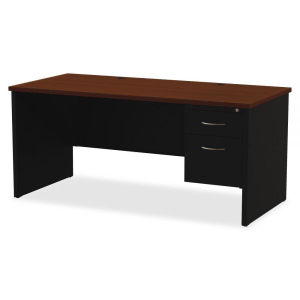 LLR79145 Lorell Commercial Single Pedestal Computer Desk