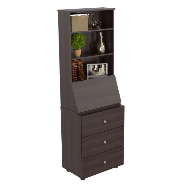 Logo Inval Inval Computer Armoire Cabinet Workstation With Work Shelf, 15-2/5