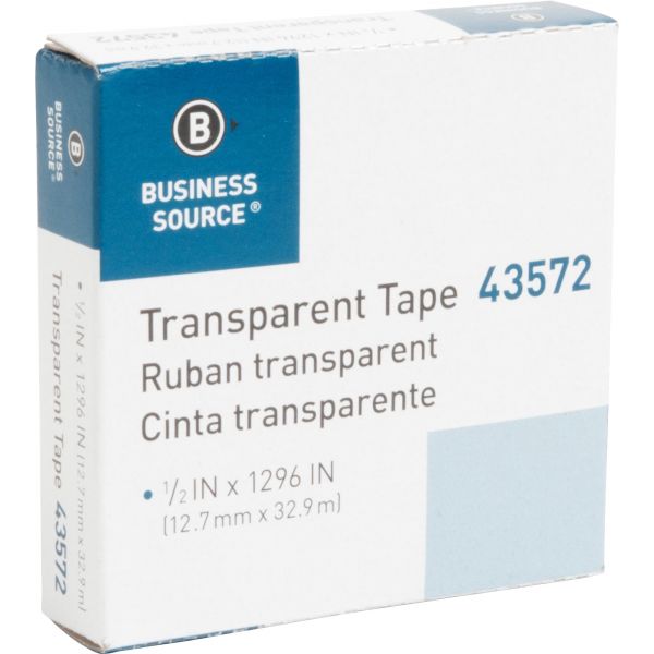 BSN43572 Business Source Transparent Glossy Tape Refills