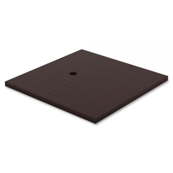 LLR69944 Lorell Prominence Table Espresso Laminate Tabletop