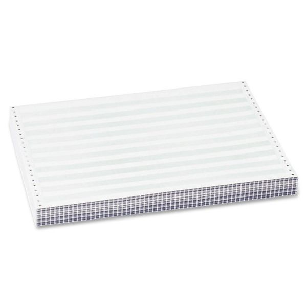 SPR62442 Sparco 2-Part Continuous Green Bar Computer Paper