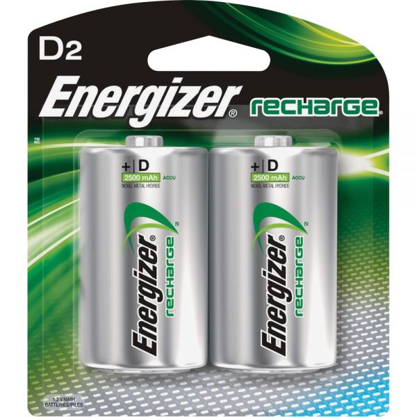 IGRMT50842 Energizer e2 Rechargeable D Batteries