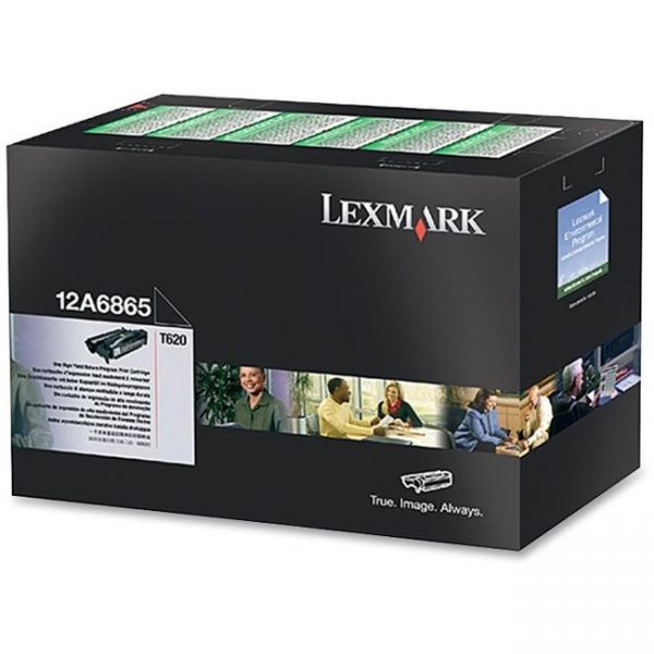 LEX12A6865 Lexmark 12A6865 High-Yield Toner, 30000 Page-Yield, Black