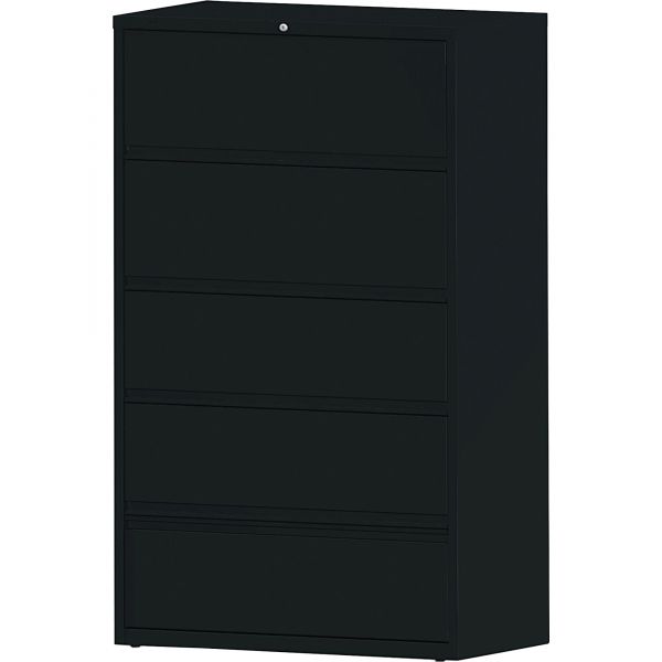 LLR43517 Lorell 5 Drawer Lateral File Cabinet with Roll Out Shelves