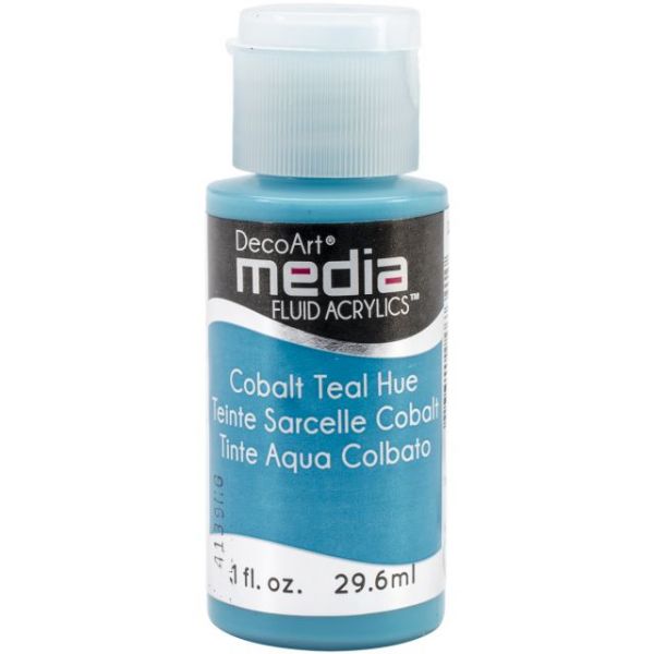 NOTM135411 Deco Art Cobalt Teal Media Fluid Acrylic