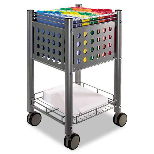 VRTVF52002 Vertiflex Sidekick File Cart, One-Shelf, 13 3/4w x 15 1/2d x 26 1/4h, Matte Gray