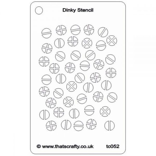 NOTM370059 That's Crafty Dinky Stencil 3"X4.75"