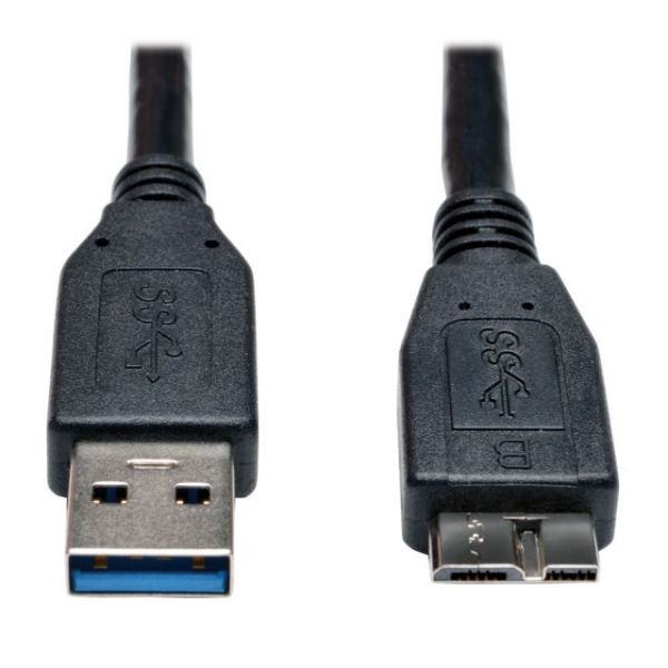 SYNX4119026 Tripp Lite USB 3.0 SuperSpeed Device Cable (A to Micro-B M/M) Black, 1-ft.