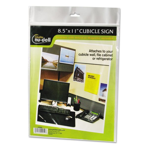NUD37085Z NuDell Clear Plastic Sign Holder, All-Purpose, 8 1/2 x 11